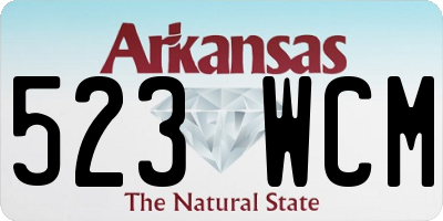 AR license plate 523WCM