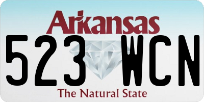 AR license plate 523WCN