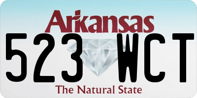 AR license plate 523WCT