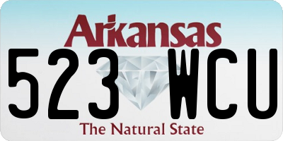 AR license plate 523WCU