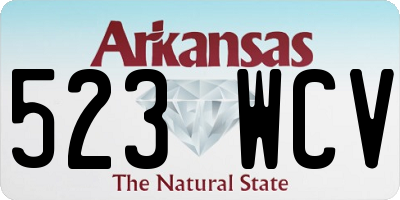 AR license plate 523WCV