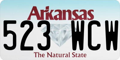 AR license plate 523WCW