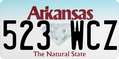 AR license plate 523WCZ