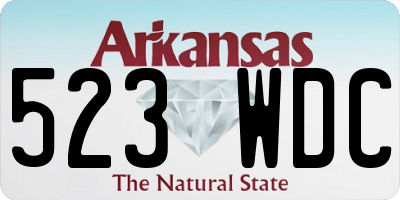 AR license plate 523WDC