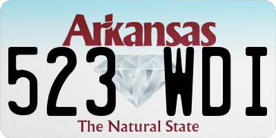 AR license plate 523WDI