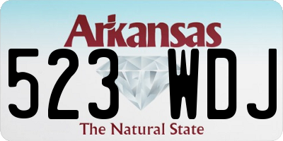 AR license plate 523WDJ