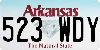 AR license plate 523WDY