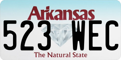AR license plate 523WEC
