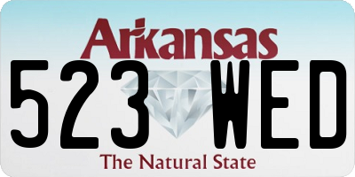AR license plate 523WED