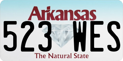 AR license plate 523WES