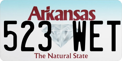 AR license plate 523WET
