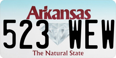 AR license plate 523WEW