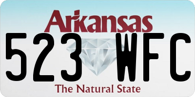 AR license plate 523WFC