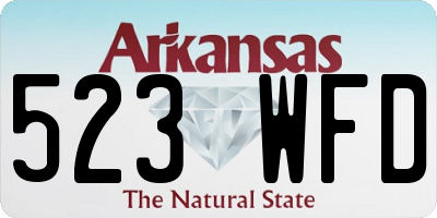 AR license plate 523WFD