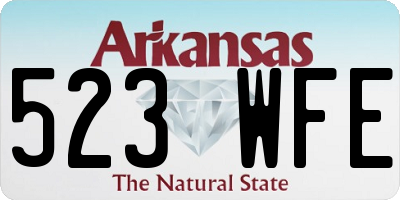 AR license plate 523WFE