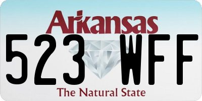 AR license plate 523WFF