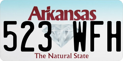 AR license plate 523WFH