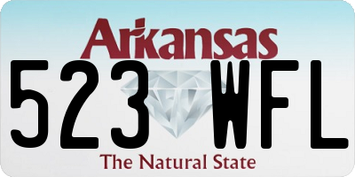 AR license plate 523WFL
