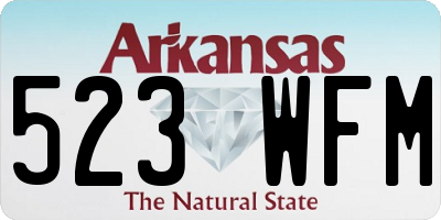AR license plate 523WFM