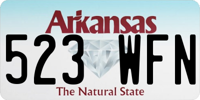 AR license plate 523WFN