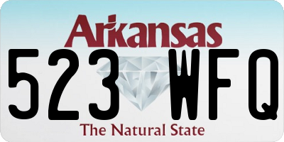 AR license plate 523WFQ