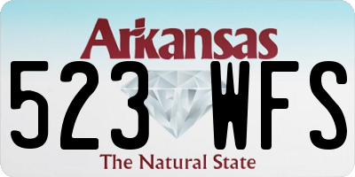 AR license plate 523WFS