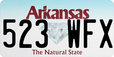 AR license plate 523WFX
