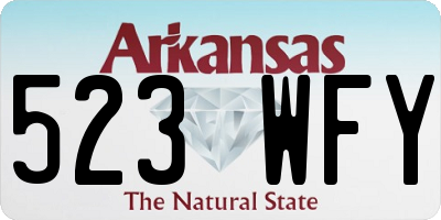 AR license plate 523WFY