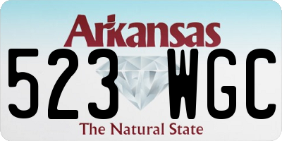 AR license plate 523WGC