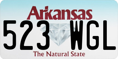 AR license plate 523WGL