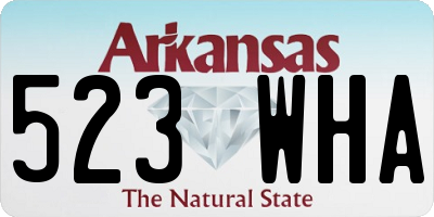 AR license plate 523WHA