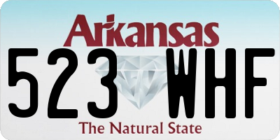 AR license plate 523WHF