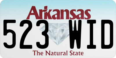 AR license plate 523WID