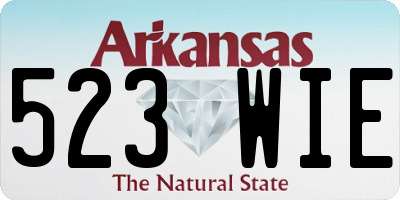 AR license plate 523WIE