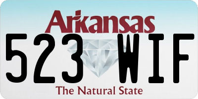 AR license plate 523WIF