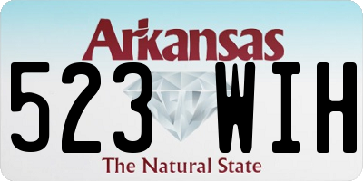 AR license plate 523WIH