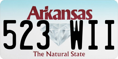AR license plate 523WII