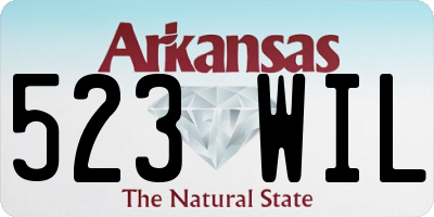 AR license plate 523WIL