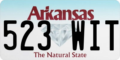 AR license plate 523WIT
