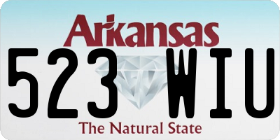 AR license plate 523WIU