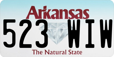 AR license plate 523WIW