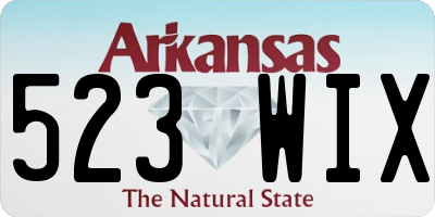 AR license plate 523WIX