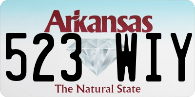 AR license plate 523WIY