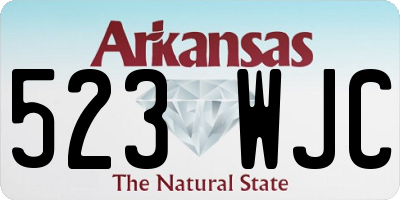 AR license plate 523WJC