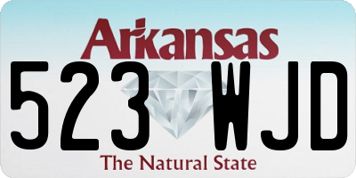 AR license plate 523WJD