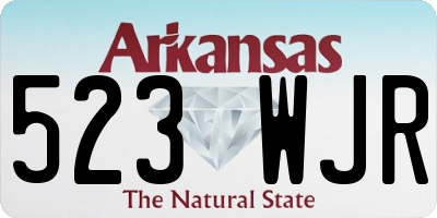 AR license plate 523WJR