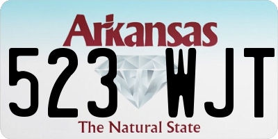 AR license plate 523WJT