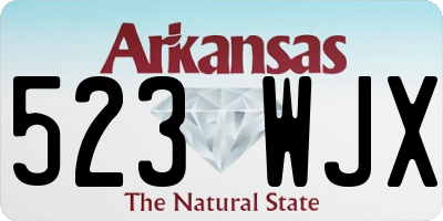 AR license plate 523WJX