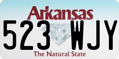 AR license plate 523WJY