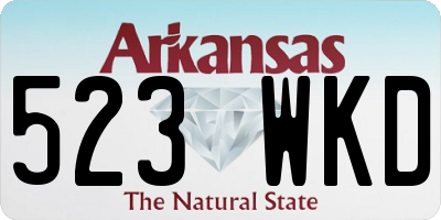 AR license plate 523WKD